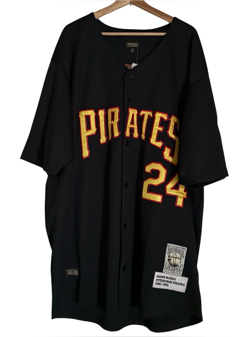 Authentic Barry Bonds Pittsburgh Pirates Jersey Size 52 Limited Edition